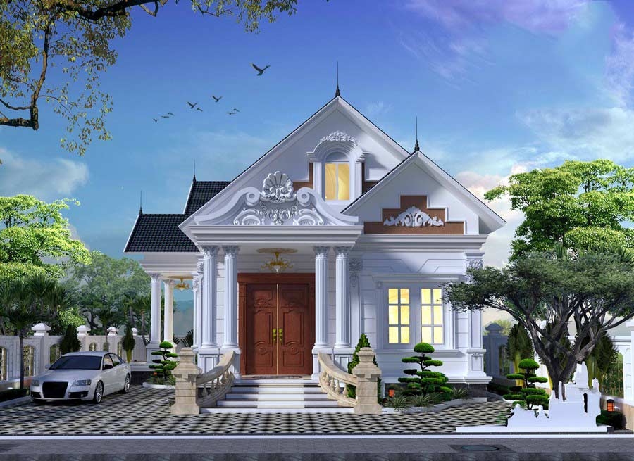 101+ Mẫu Nhà Cấp 4 Tân Cổ Điển Đẹp Sang Trọng & Đẳng Cấp